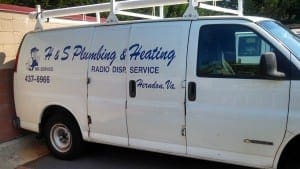 H & S Plumbing Van